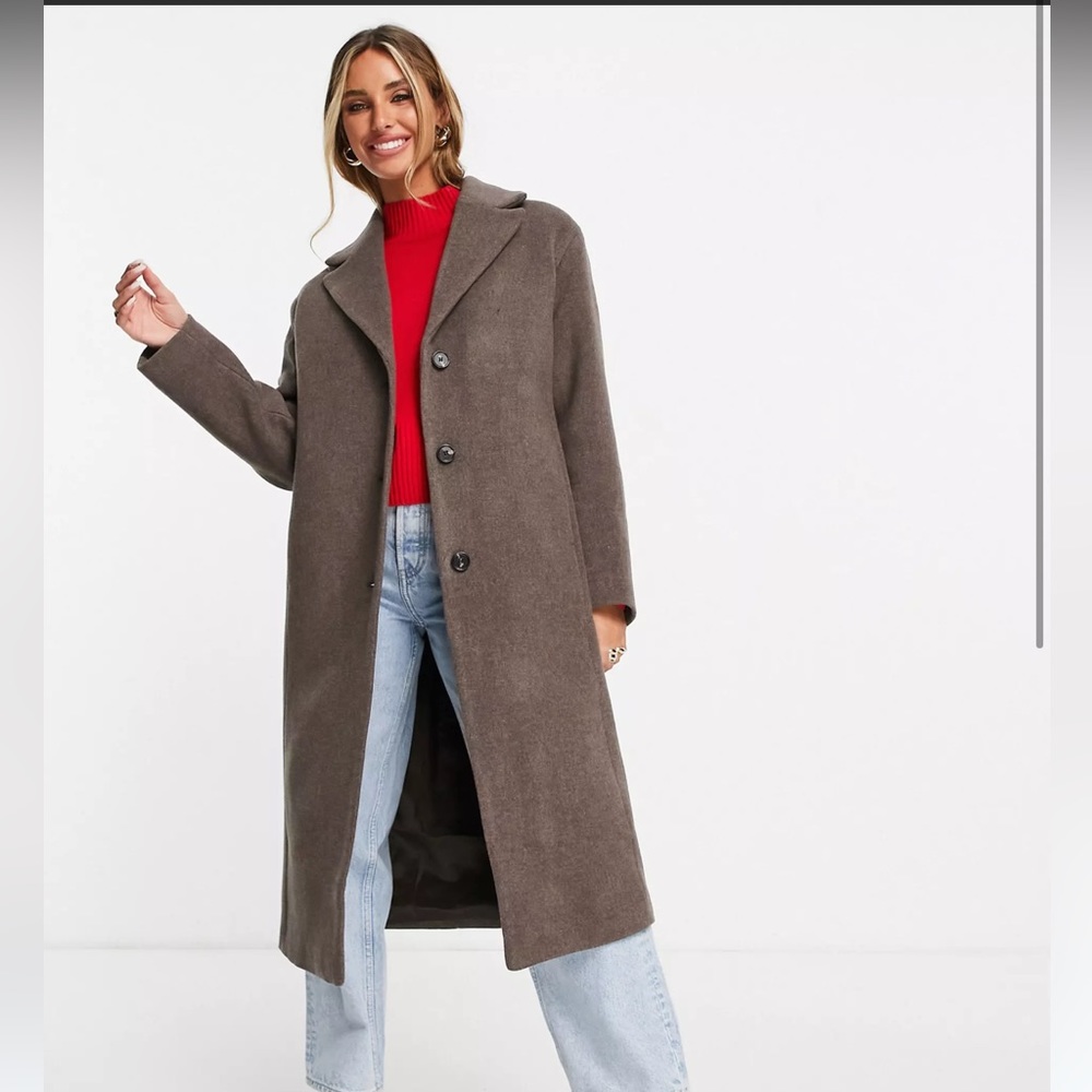 & Other Stories Brown Wool Coat